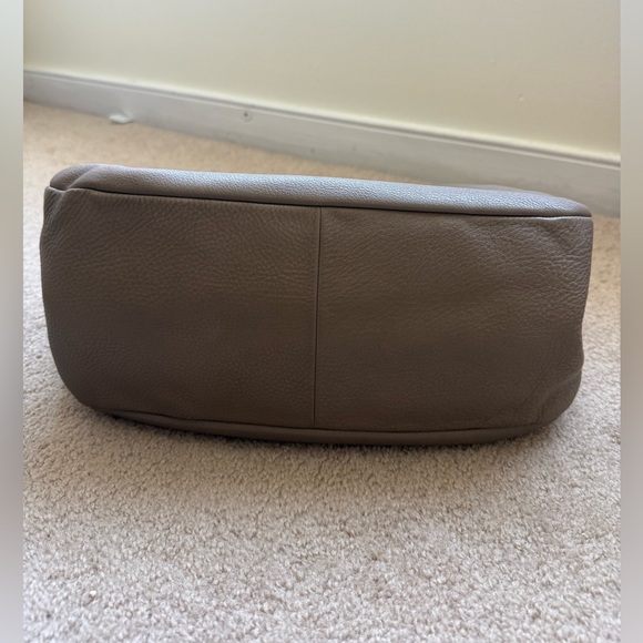 Prada Leather Hobo Shoulder Bag Taupe with Gold Hardware - Picture 3 of 10